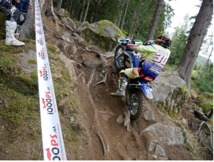 Teils schwere Felspassagen